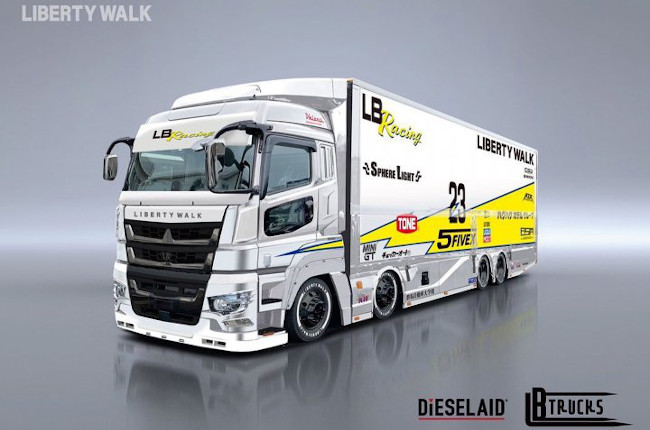 未開封新品LIBERTY WALK Mitsubishi Fuso Super Mitsubishi Fuso Super Great LB-Trucks Liberty Walk Tarmac Works 1